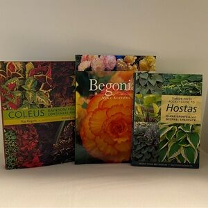 3 Book - Hostas. Hardcover Coleus. Begonias.